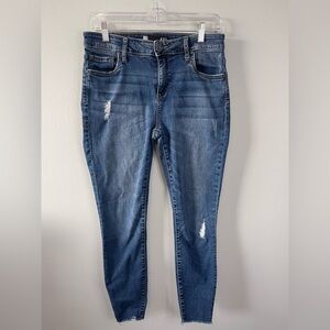Kut Woman’s Classic Blue Distressed Women Jeans l Size 8 l Poshmark